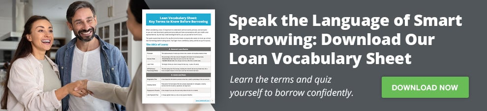 Loan vocabulary CTA